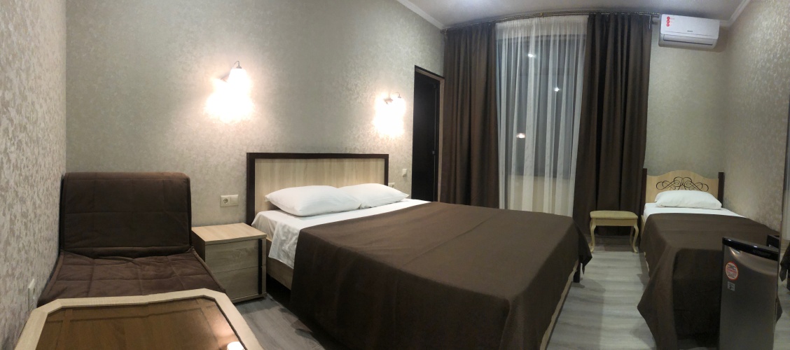 Superior Quadruple room with balcony and with view