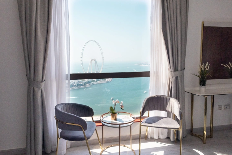 Apartment with balcony and with view