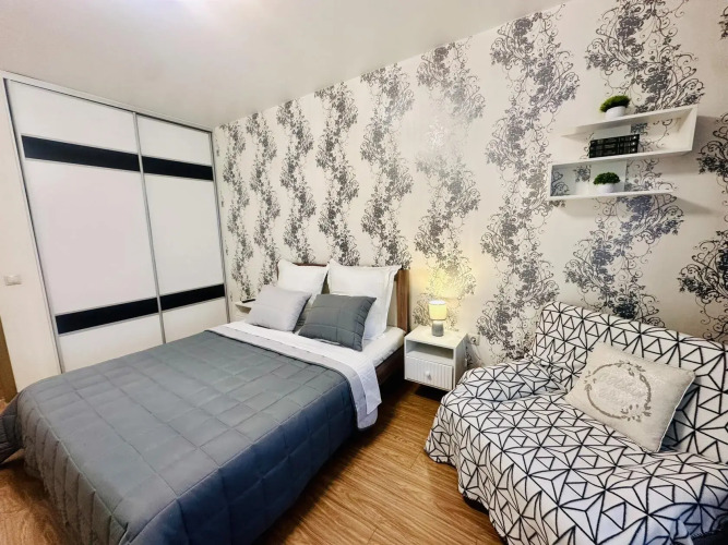 Фотография номера квартиры Квартира Семейный Люкс с Красивым Видом на Город