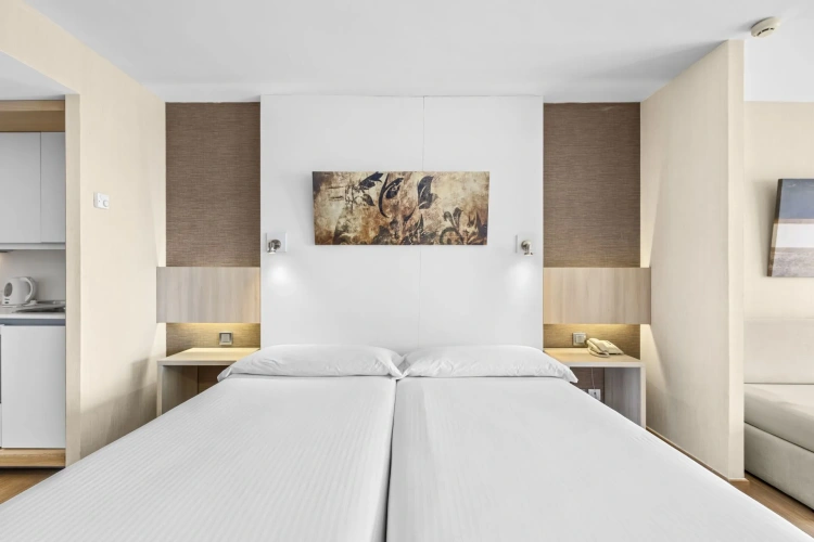 Superior Twin room with balcony and with sea view
