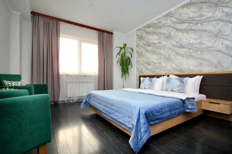 Фотография номера квартиры Апартаменты в ЖК Мега Тауерс с Красивым Видом на Речку