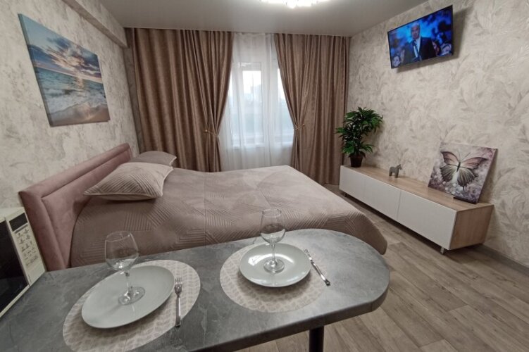 Фотография номера квартиры Апартаменты современные сети «Все в гости» в микрорайоне Видный на 3 этаже