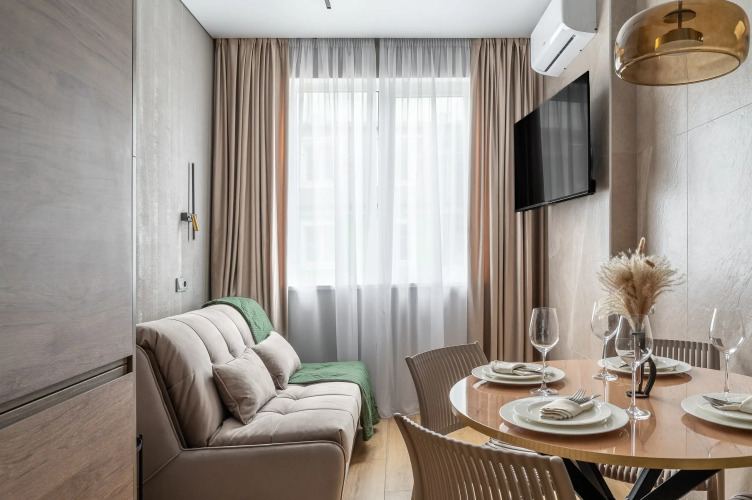 Фотография номера квартиры Апартаменты Red Apartments Арт Лайт Сити Смит