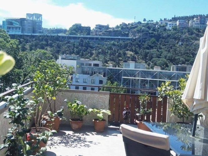 Outside