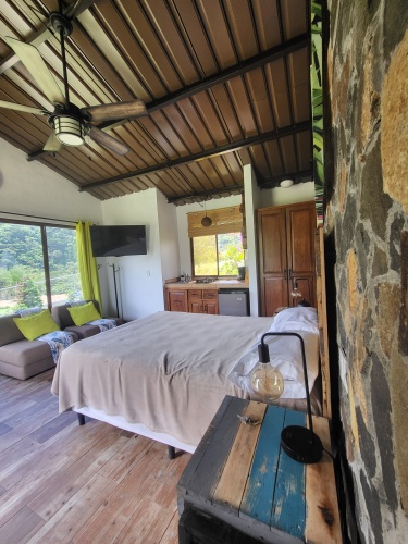 Cottage with balcony and with view