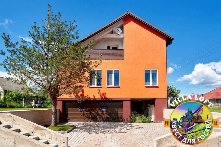 Cottage with balcony and with view
