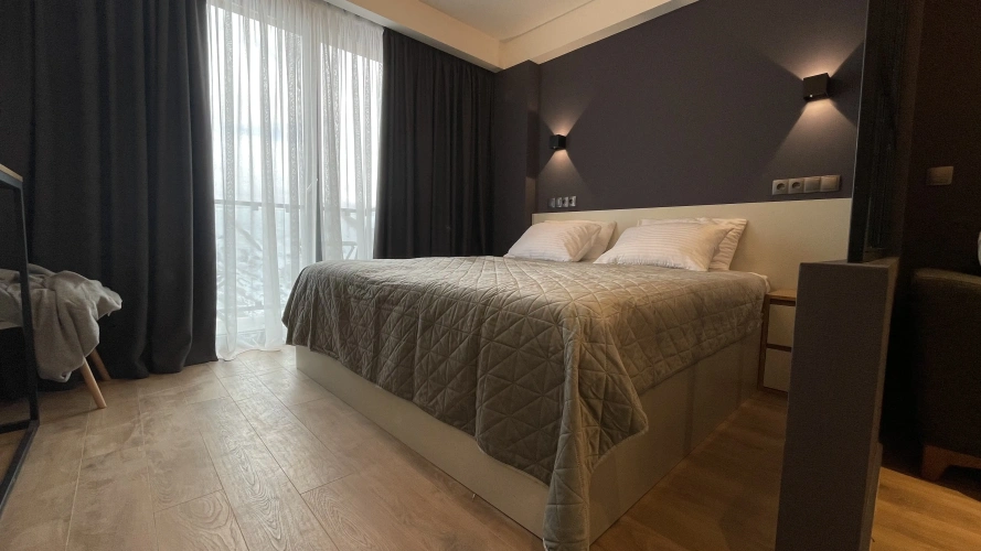 Double Studio with balcony and with view