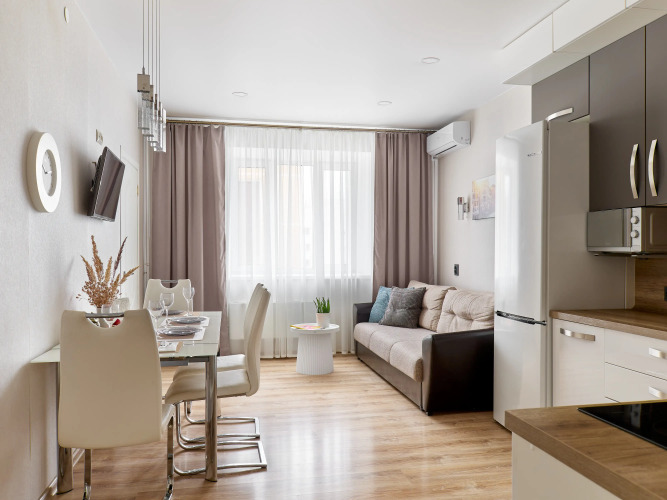 Фотография номера квартиры Апартаменты Уютно на Лаврентьева! Апартаменты Рядом с Аквапарком