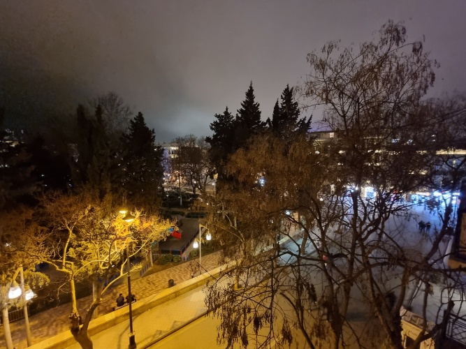 Outside