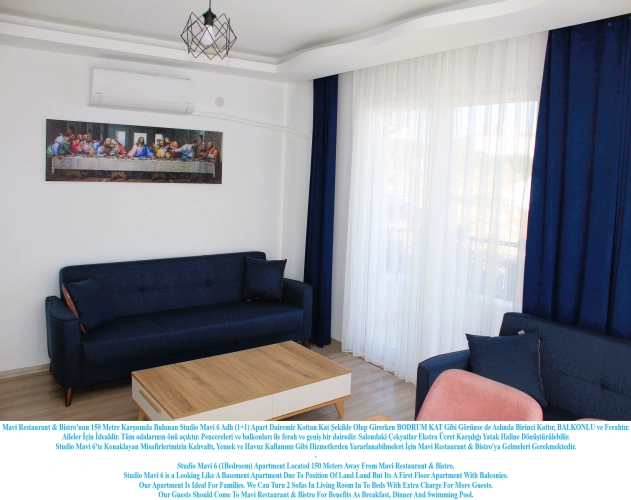 1 Bedroom Apartment with balcony and with city view
