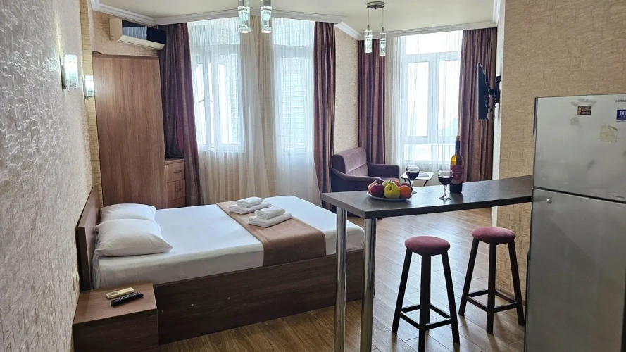 1 Bedroom Double Apartment with balcony and with sea view