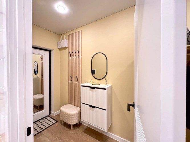 Фотография номера квартиры Квартира студия с лоджией и видом на лесной массив