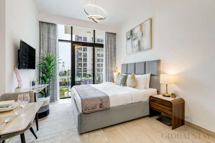 Double Studio with balcony and with view