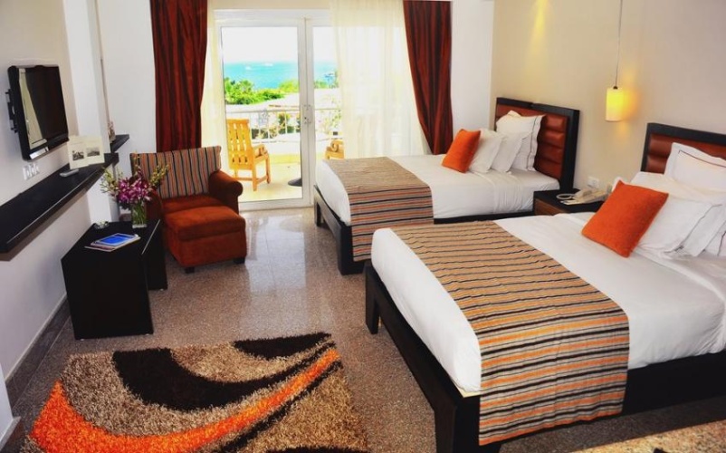 Deluxe Twin room with balcony and with garden view
