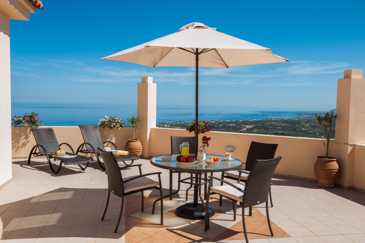 Villa with balcony and with view