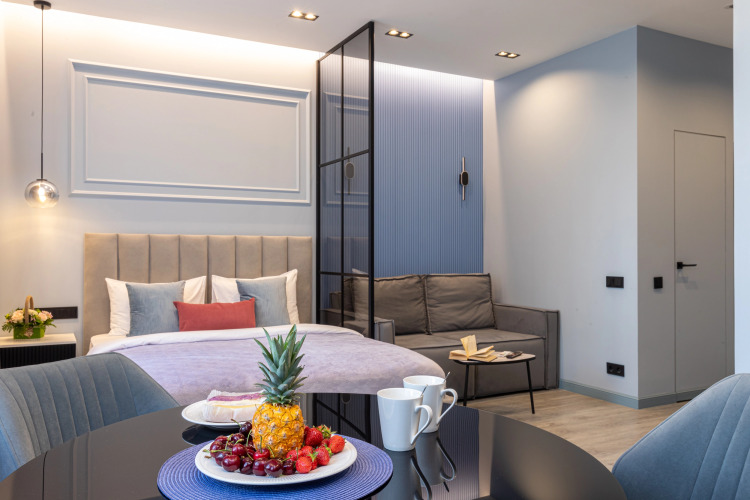 Фотография номера квартиры Апартаменты «Черный Лебедь» в районе ВДНХ «Эстет Апарт»