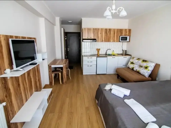 1 Bedroom Quadruple Apartment with balcony and with mountain view