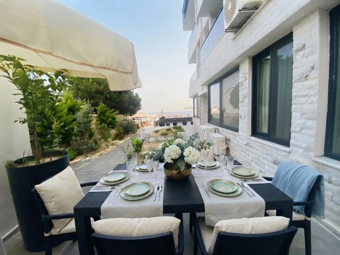 2 Bedrooms Superior Family room with balcony and with partial sea view