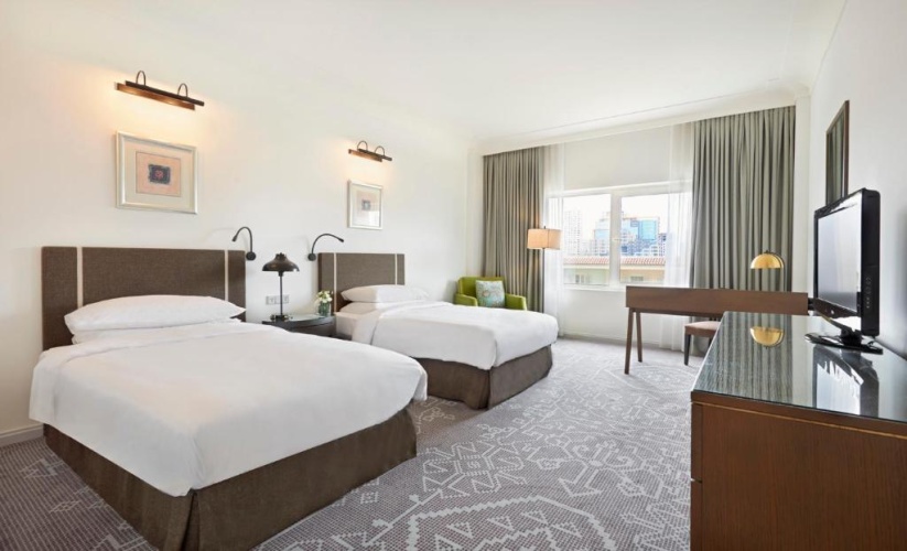 Twin room with view