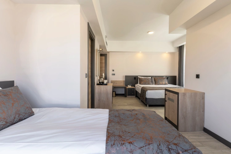 Deluxe Triple room with balcony and with view