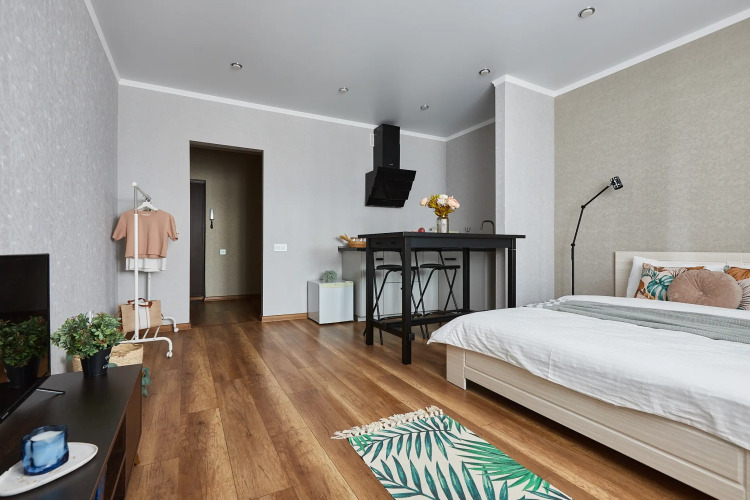 Фотография номера квартиры Квартира Уютная студия в МКР Молодежный