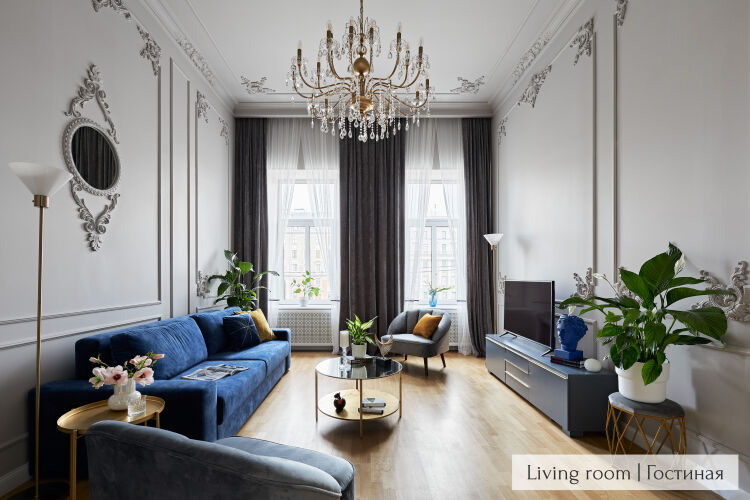 Фотография номера квартиры Minin Apartments с видом на Фонтанку 130м²