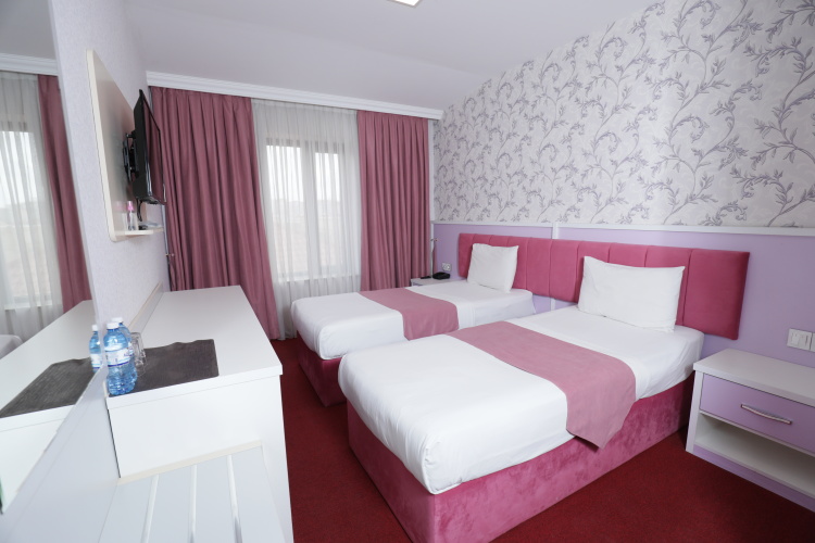 Twin room with city view