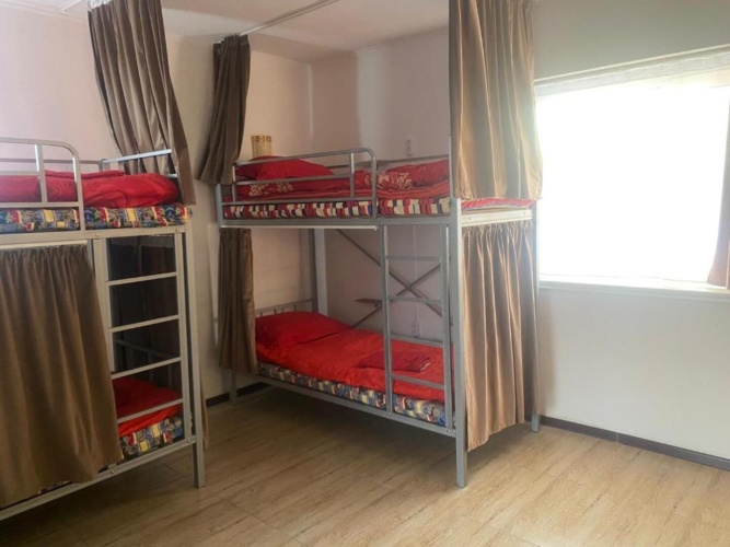 Bed in Dorm (female dorm) with view