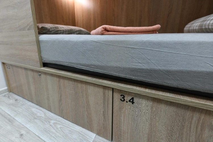 Bed in Dorm (male dorm) with courtyard view
