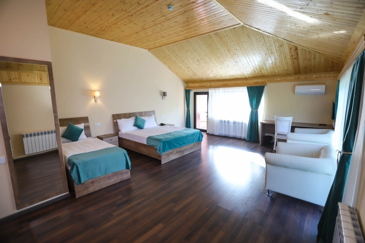 Deluxe Triple room with balcony and with view