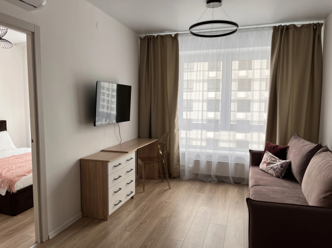Фотография номера квартиры Апартаменты  Pudra Room Уютная Евродвушка