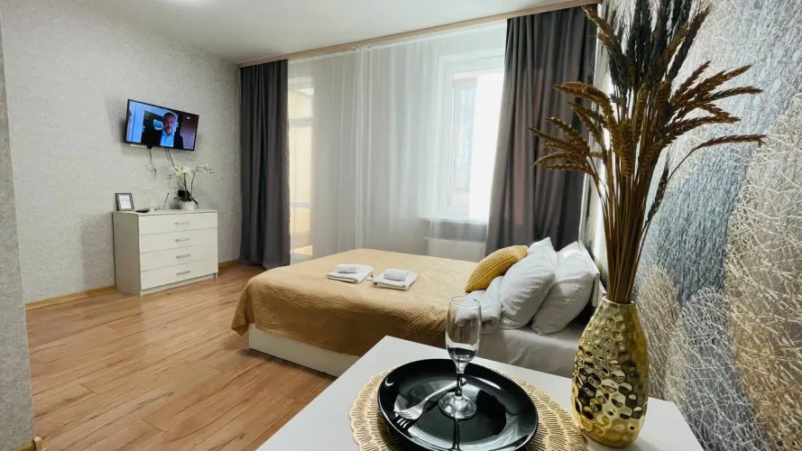 Фотография номера квартиры Квартира Уютная студия в п.Шушары, Школьная 15