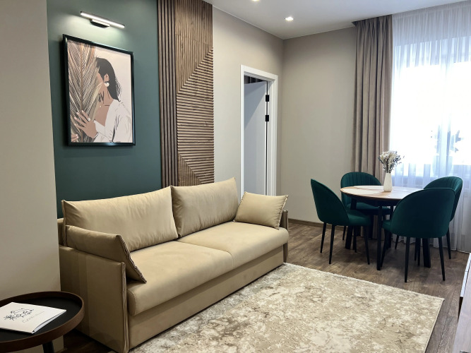 Фотография номера квартиры Квартира Трехкомнатная с двумя раздельными спальнями и большой кухней-гостиной