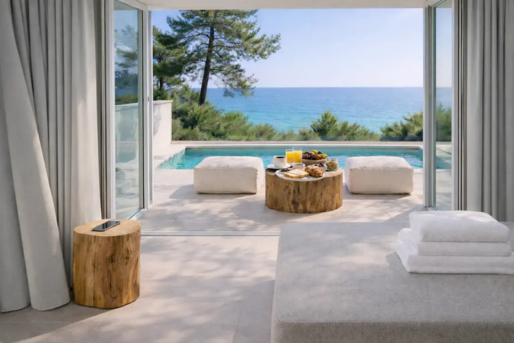Executive Suite with balcony and with sea view