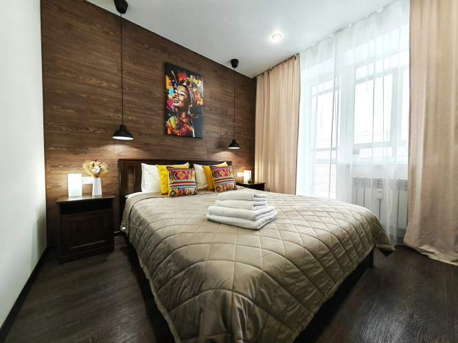 Фотография номера квартиры Апартаменты GreenWood Forest Loft Sutki Life