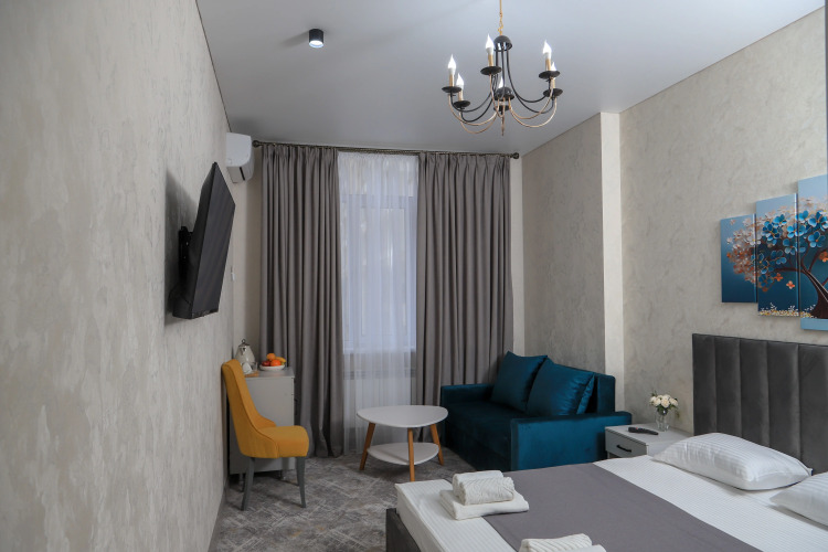 Двухместный номер Deluxe двуспальная кровать