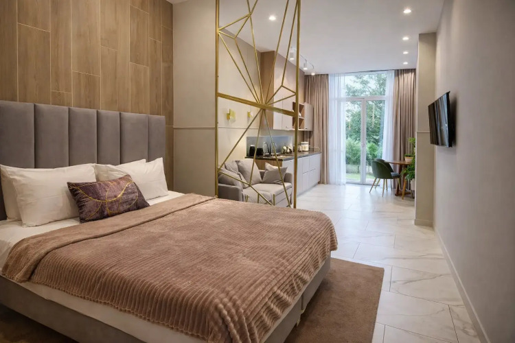 Фотография номера квартиры Апартаменты Мемфис Апарт с видом на Навагинскую