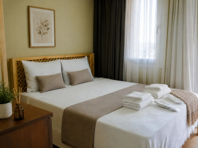 Standard Double room with balcony and with city view