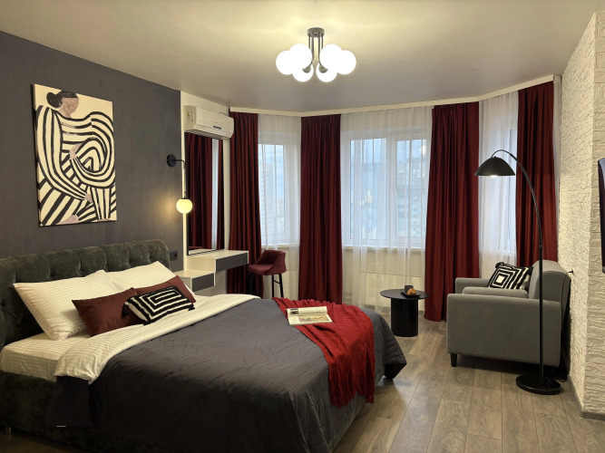 Фотография номера квартиры Апартаменты Видовые  Премиум Класса с Изумительным Видом из Окна на Реку