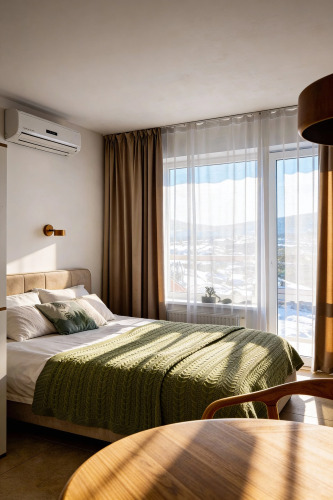 Фотография номера квартиры Квартира Уютная студия с видом на горы