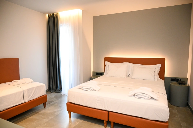 Superior Triple room with balcony and with sea view