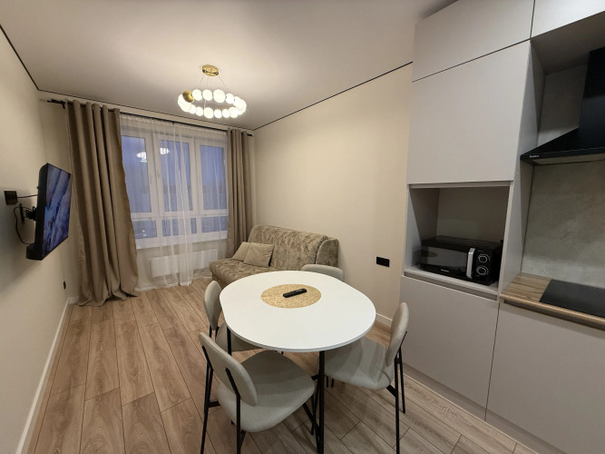 Фотография номера квартиры Квартира Новая квартира возле ТЦ Планета, аквапарк