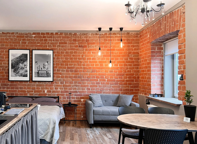 Фотография номера квартиры Квартира Лофт-студия в Особняке Купца Черноярова
