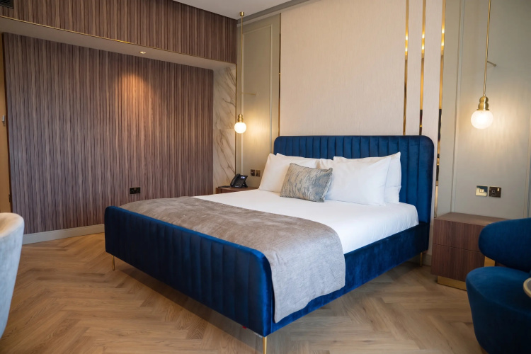 Hotel room with balcony