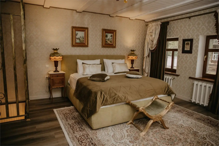 Двухместные апартаменты Цветаевой Дуплекс двуспальная кровать