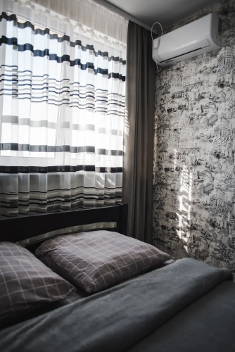 Фотография номера квартиры Двухкомнатная квартира сети "PanApartments" с панорамным видом на город