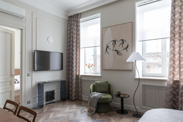 Фотография номера квартиры Апартаменты Класса Люкс ImperialApart PlazaЛюкс Apart Fontanka