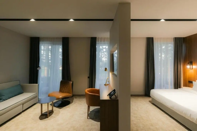 Family Suite with balcony and with garden view