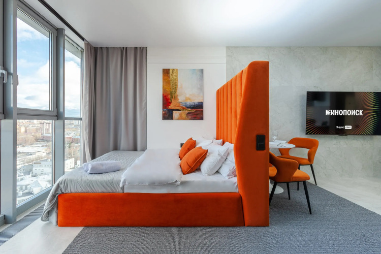 Фотография номера квартиры Апартаменты RentPlaza luxury с видом на Волгу