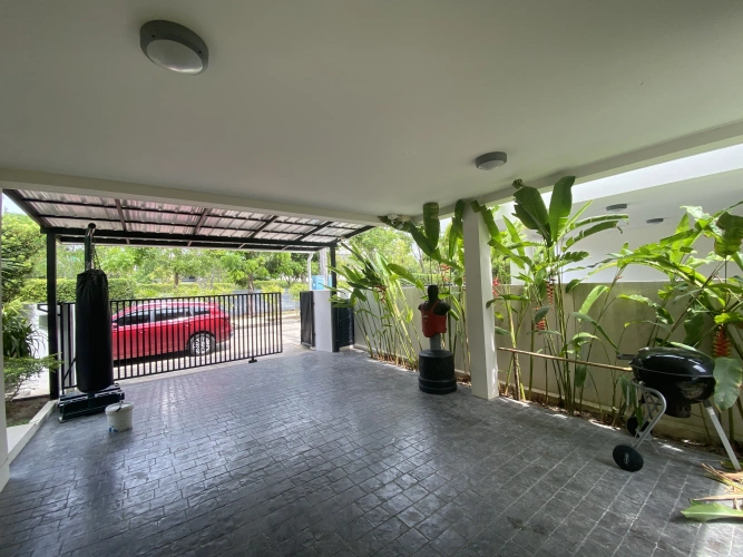 Outside